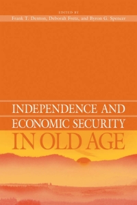 Imagen de portada: Independence and Economic Security in Old Age 1st edition 9780774807883