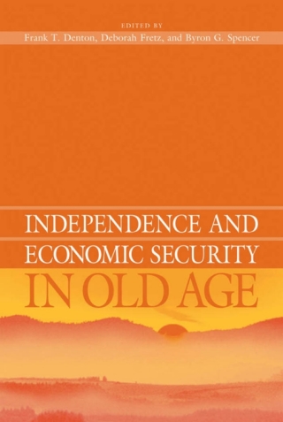 Cover image: Independence and Economic Security in Old Age 1st edition 9780774807890