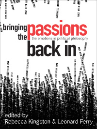 Cover image: Bringing the Passions Back In 1st edition 9780774814096