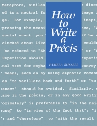 Imagen de portada: How to Write a Précis 9780776601434