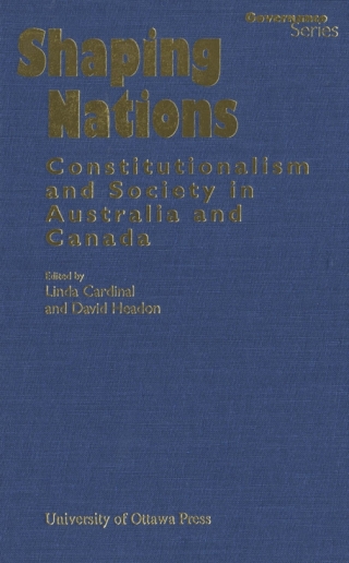 Cover image: Shaping Nations 9780776630205