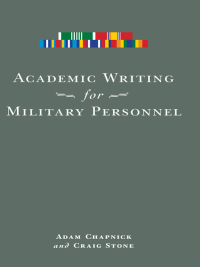 Imagen de portada: Academic Writing for Military Personnel 9780776607344