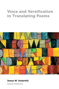 Omslagafbeelding: Voice and Versification in Translating Poems 9780776622774