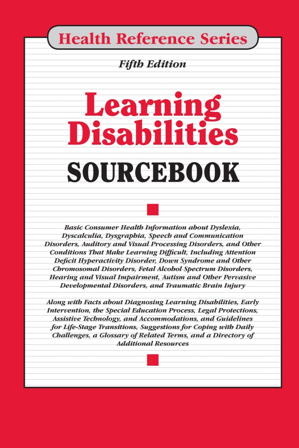 Learning Disabilities Sourcebook 5th Edition