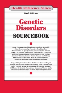 Cover image: Genetic Disorders Sourcebook 6th edition 9780780815223