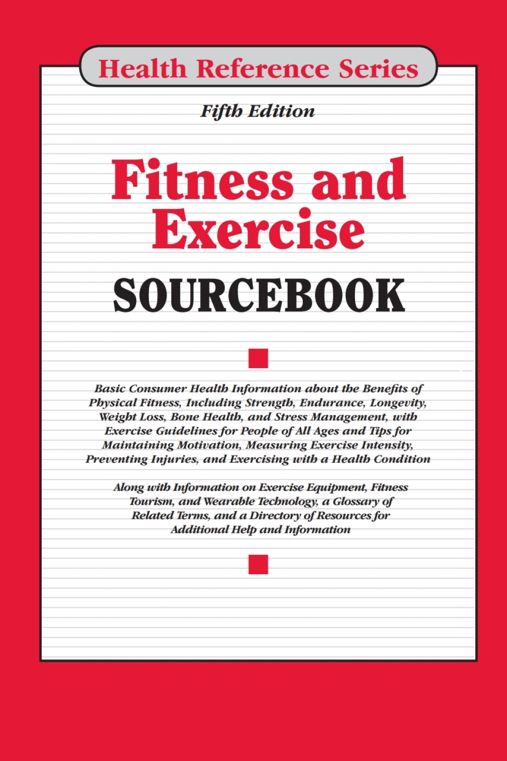 Fitness and Exercise Sourcebook 5th Edition