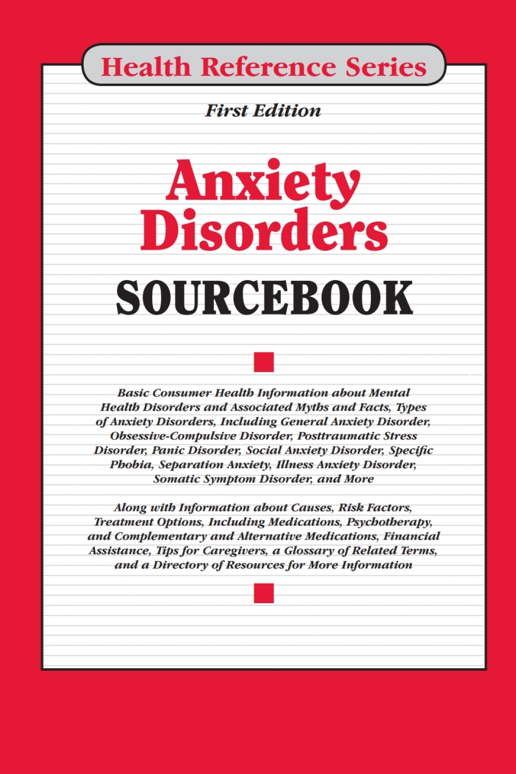 Anxiety Disorders SB, 1st 1st Edition