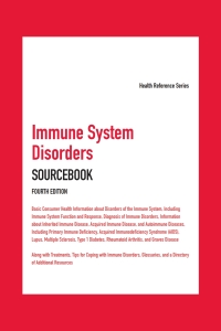Cover image: Immune System Disorders Sourcebook, 4th Ed. 4th edition 9780780817289