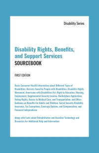 Omslagafbeelding: Disability Rights, Benefits, and Support Services Sourcebook, 1st Ed. 1st edition 9780780817692