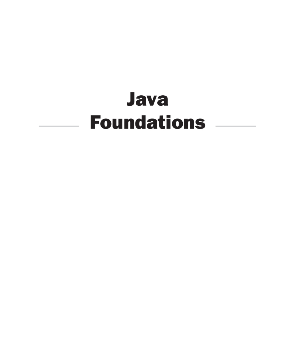 Java Foundations - 1st Edition (eBook)