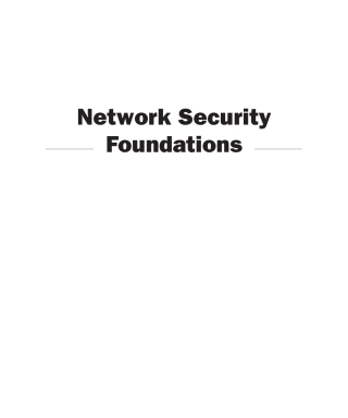 Cover image: Network Security Foundations 1st edition 9780782143744