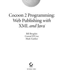 صورة الغلاف: Cocoon 2 Programming 1st edition 9780782141313