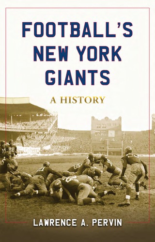 Cover image: Football's New York Giants: A History 9780786442683