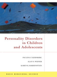 Cover image: Personality Disorders In Children And Adolescents 9780465010462