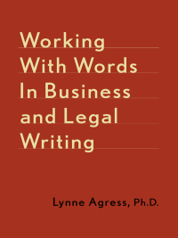 Cover image: Working With Words In Business And Legal Writing 9780786730926