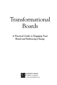 Cover image: Transformational Boards 1st edition 9780787959135