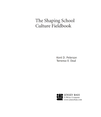 صورة الغلاف: The Shaping School Culture Fieldbook 1st edition 9780787956806