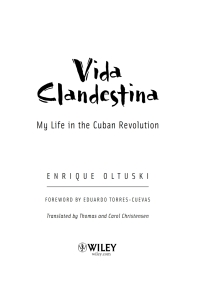 Imagen de portada: Vida Clandestina 1st edition 9780787961695