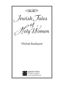Cover image: Jewish Tales of Holy Women 1st edition 9780787962715