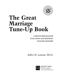 Omslagafbeelding: The Great Marriage Tune-Up Book 1st edition 9780787962128