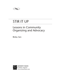 Cover image: Stir It Up: Lessons in Community Organizing and Advocacy 1st edition 9780787965334