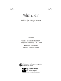Cover image: What's Fair 1st edition 9781118009253