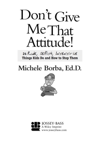 Imagen de portada: Don't Give Me That Attitude! 1st edition 9780787973339