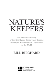 Imagen de portada: Nature's Keepers 1st edition 9780787971588