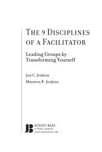 Imagen de portada: The 9 Disciplines of a Facilitator 1st edition 9780787980689