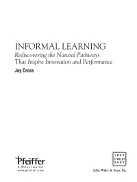 Cover image: Informal Learning 1st edition 9780787981693