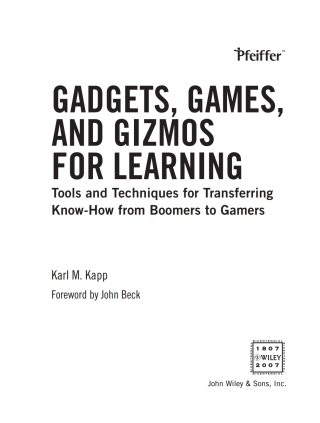 Cover image: Gadgets, Games and Gizmos for Learning 1st edition 9780787986544