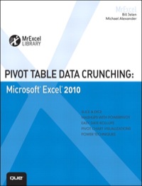 Cover image: Pivot Table Data Crunching 1st edition 9780789743138