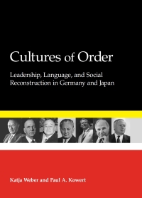 Cover image: Cultures of Order 9780791472125