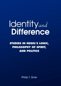 Imagen de portada: Identity and Difference 9780791471685