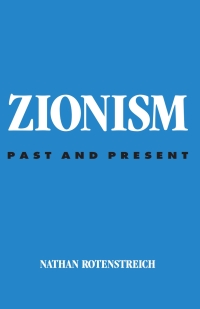 Cover image: Zionism 9780791471760