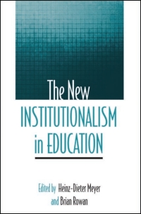 Immagine di copertina: The New Institutionalism in Education 9780791469064