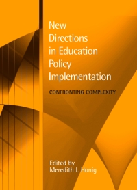 Cover image: New Directions in Education Policy Implementation 9780791468197