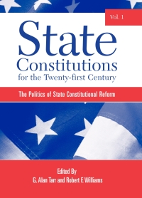 Cover image: State Constitutions for the Twenty-first Century, Volume 1 9780791466131