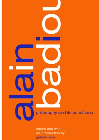 صورة الغلاف: Alain Badiou 9780791465035