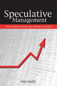 Cover image: Speculative Management 9780791463499