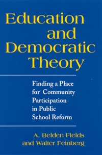 Cover image: Education and Democratic Theory 9780791450000