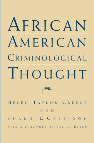 Cover image: African American Criminological Thought 9780791446959