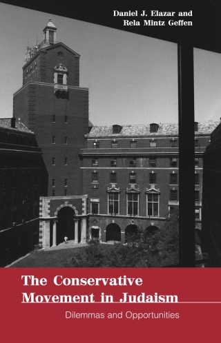 Cover image: The Conservative Movement in Judaism 9780791446904