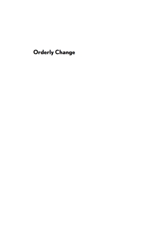 Imagen de portada: Orderly Change 9780801473999