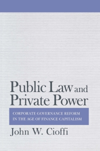 Imagen de portada: Public Law and Private Power 9780801449048