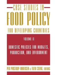 Imagen de portada: Case Studies in Food Policy for Developing Countries 9780801475559