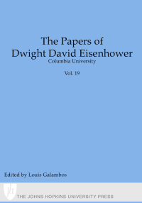 Cover image: The Papers of Dwight David Eisenhower 9780801866845