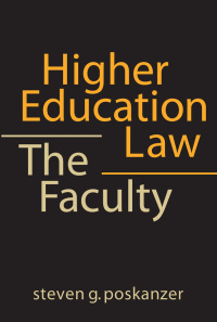 Cover image: Higher Education Law 9780801867484