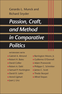 Cover image: Passion, Craft, and Method in Comparative Politics 9780801884641