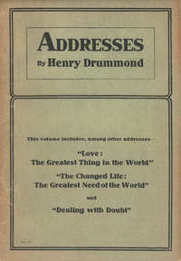 Cover image: Addresses by Henry Drummond
